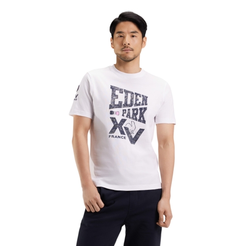 T-Shirt Manches Courtes Experimenté Blanc XV De France Eden Park