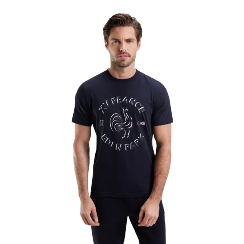 T-Shirt Manches Courtes Marine XV De France Eden Park