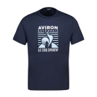 T-Shirt Aviron Bayonnais Fanwear Bleu Marine
